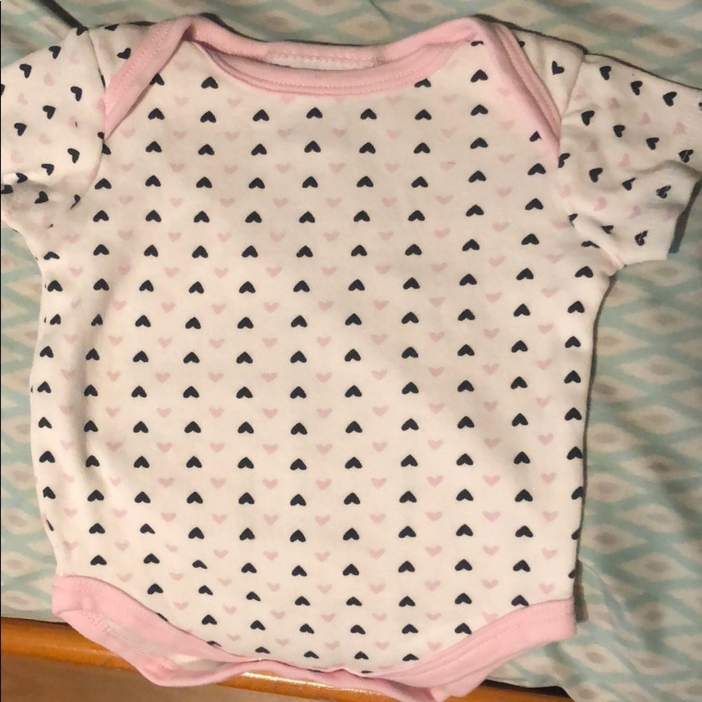 Hearts Baby onesie